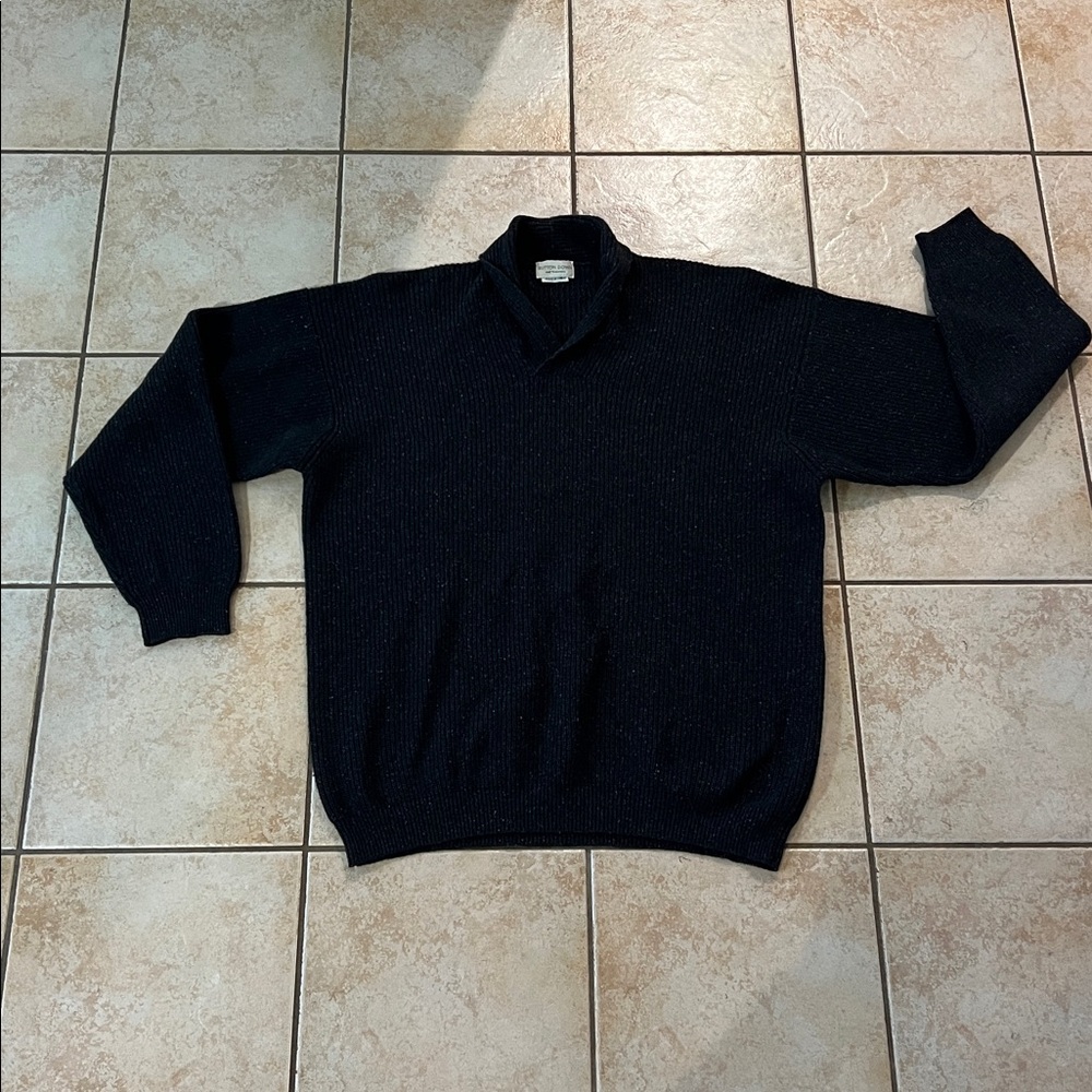 Vintage‎ Button Down SF CA Sweater Cashmere Wool Silk Blend Made in Italy, Sz XL
